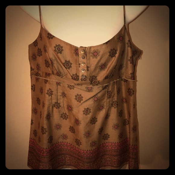 Laundry By Shelli Segal Tops - Laundry brown and pink camisole top.
